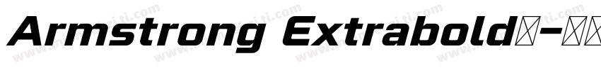 Armstrong Extrabold超字体转换